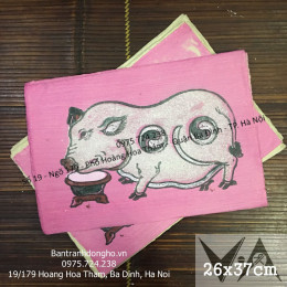 Tranh Đông Hồ Lợn Âm Dương Khảm Trai